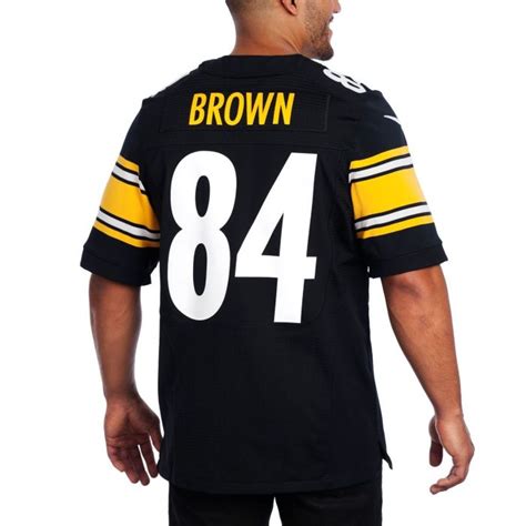 pittsburgh steelers nike antonio brown replica home jersey|steelers jerseys with numbers.